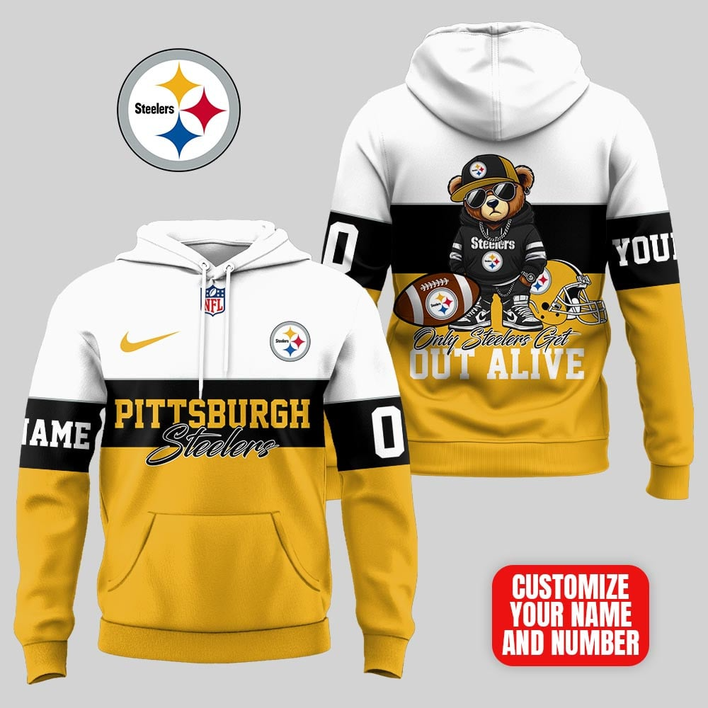 PS Premium NFL Customizable Teddy Bear Hoodie DDT HLPHUONG