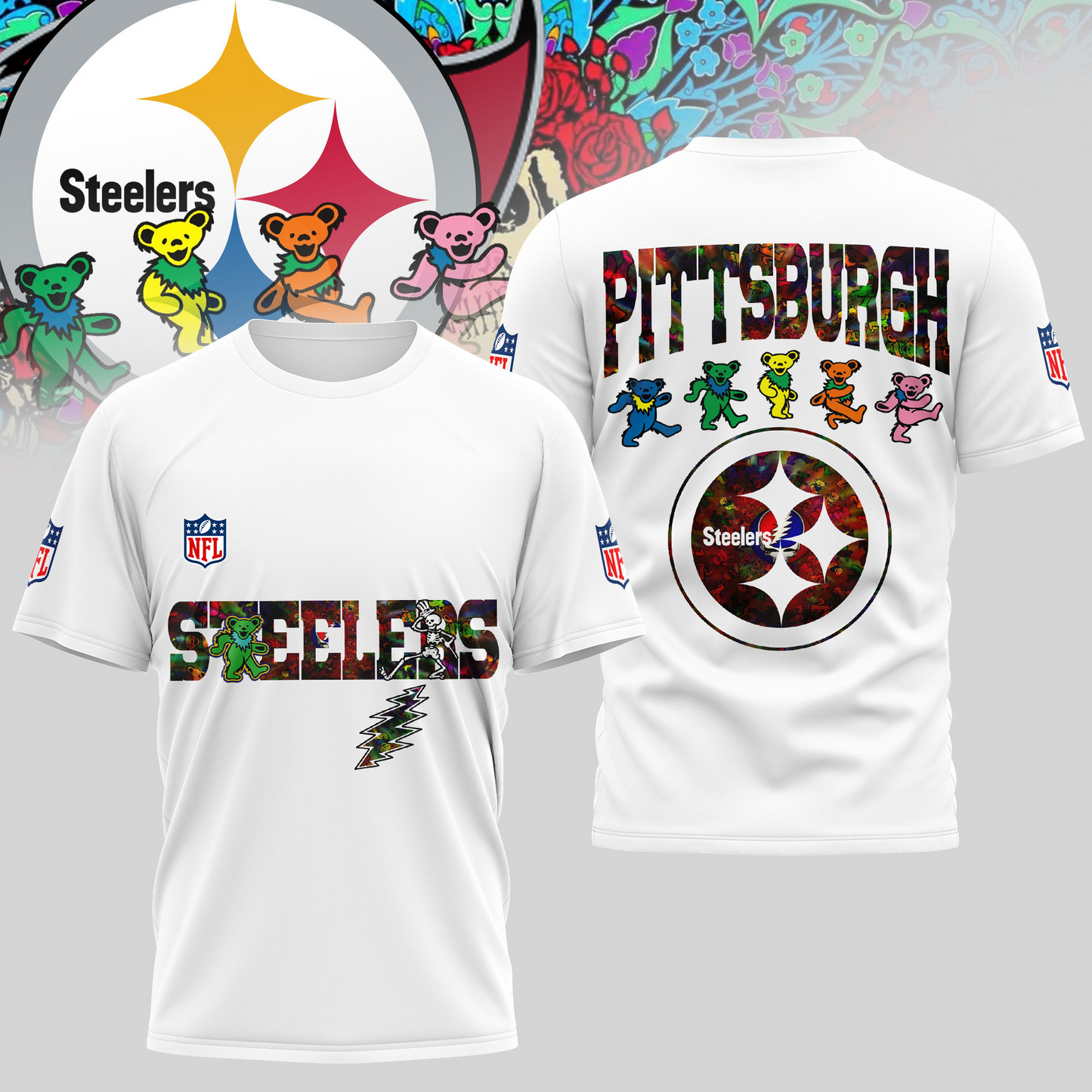 PS Premium NFL Dancing Bear T-Shirt DDT HLPHUONG