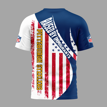 PS Premium NFL Raised By Immigrants 3D Shirt DDT NTL