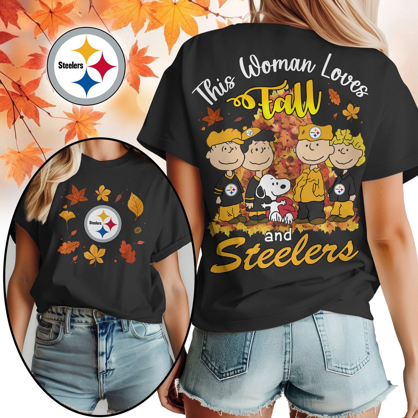 PS Premium NFL This Woman loves fall 3D Shirt DDT CTND