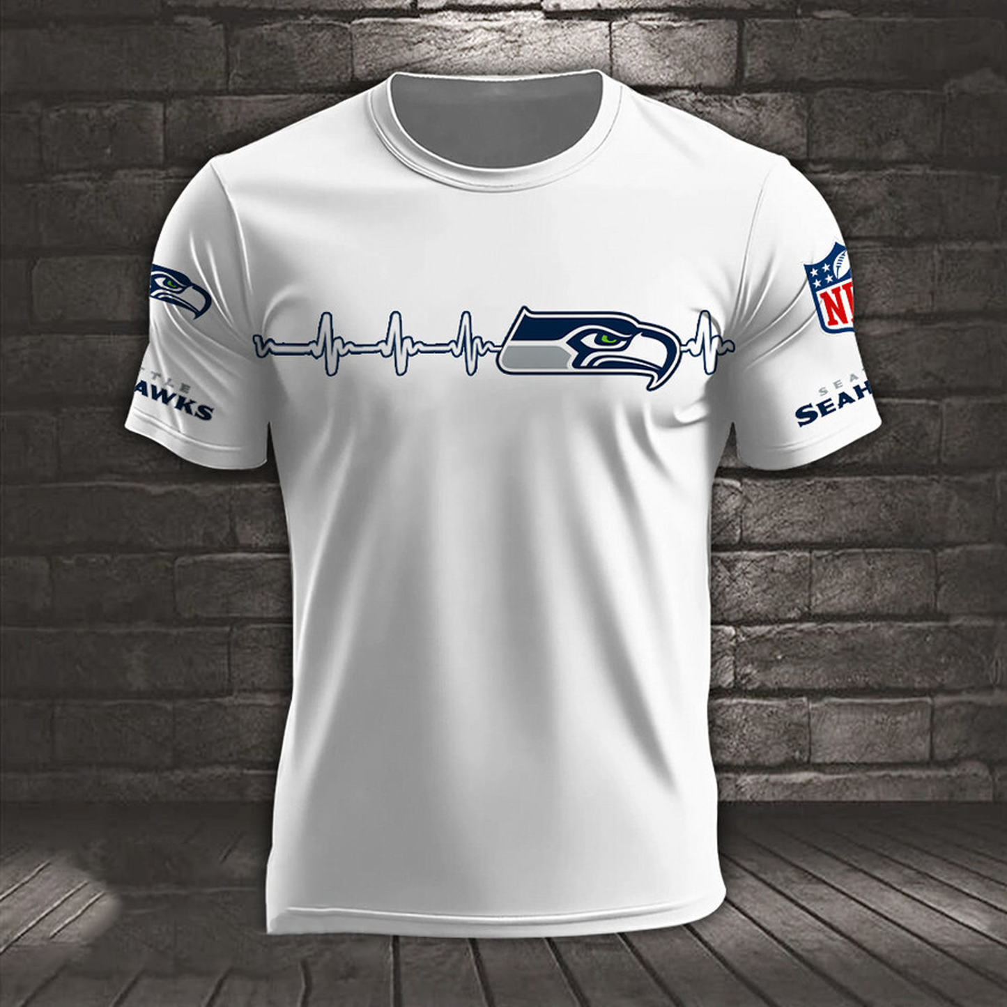 SEA x NFL Heart Rate Map Special 3D Shirt DatND ThuongNH