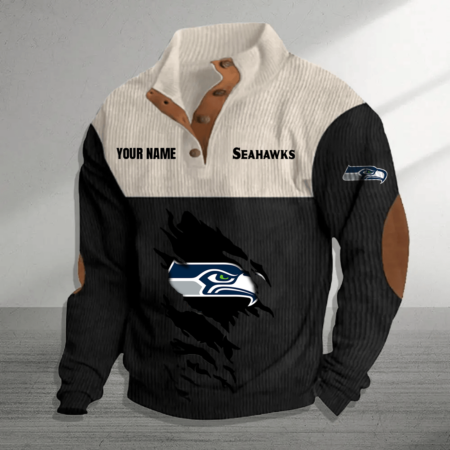 SEA x NFL Premium Personalized Game-Day Pullover DATND TANTD