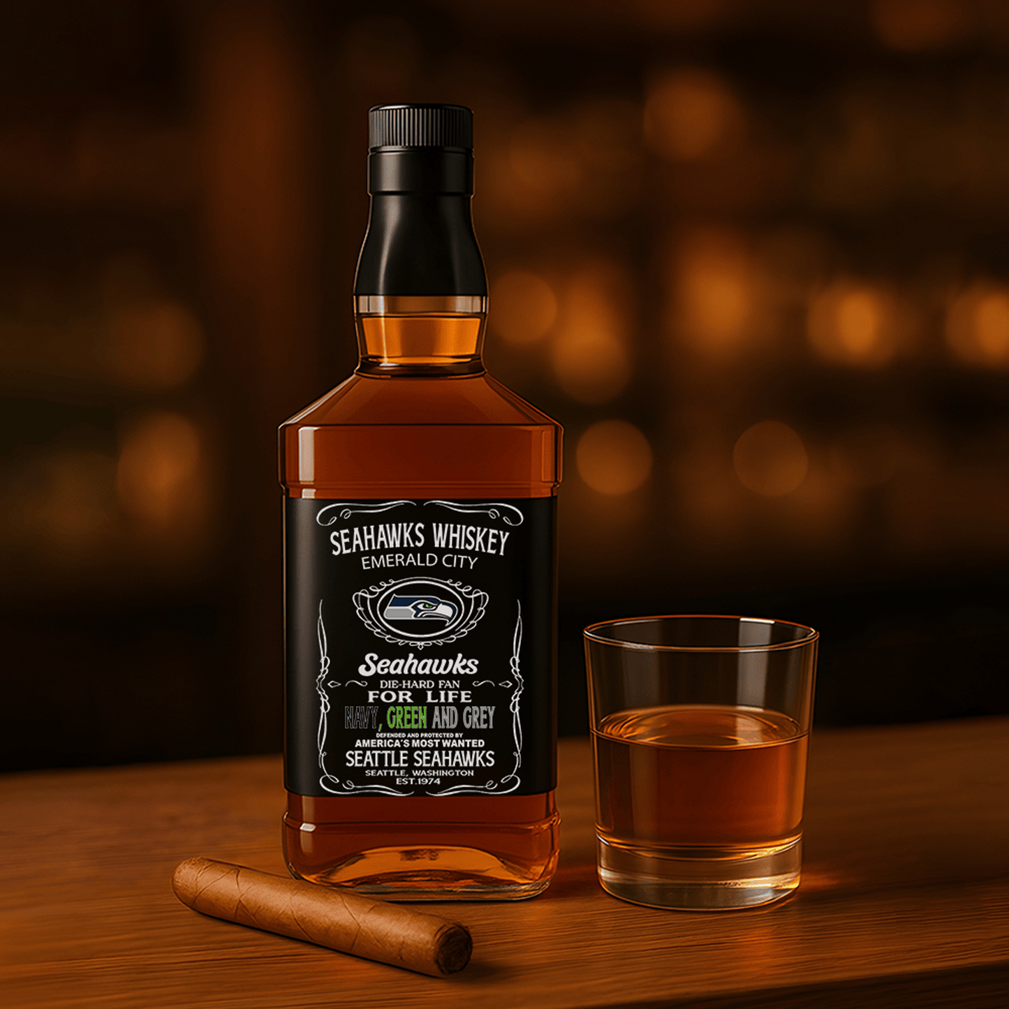 SEA x NFL Whiskey For True Fans Only DATND TANTD