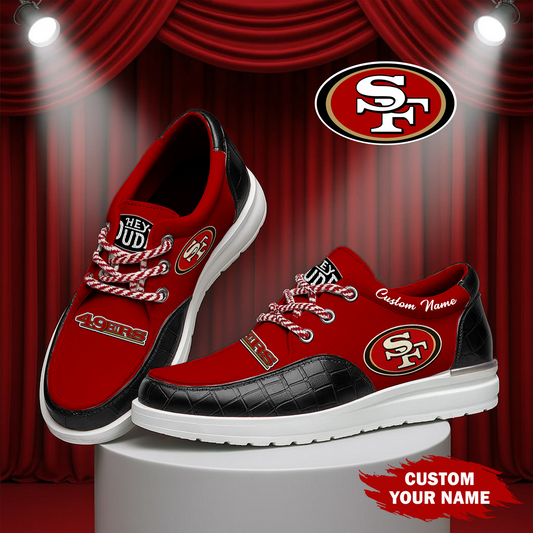 SF x NFL  Premium Leather Loafer Shoes TUANND TANTD