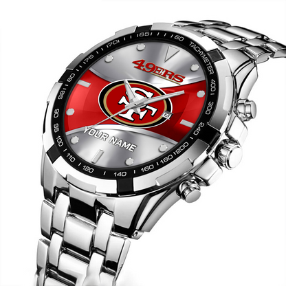 SF x NFL Alloy Men Quartz Watch - Custom Name DATND TANTD