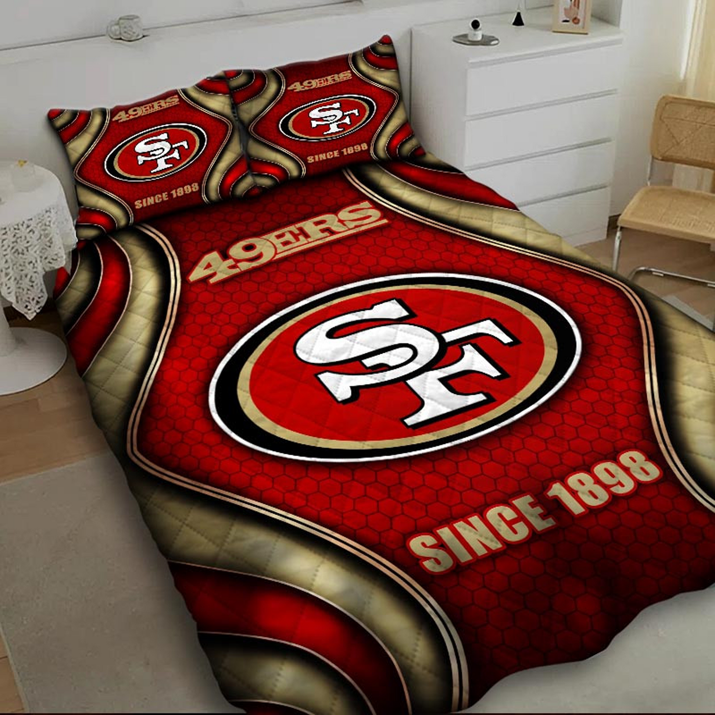 SF x NFL Bedding Set Multicolor V1 DATND TANTD