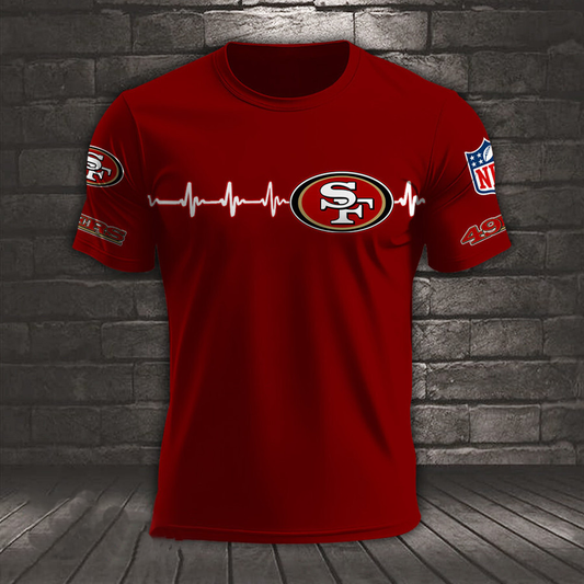 SF x NFL Heart Rate Map Special 3D Shirt DatND ThuongNH