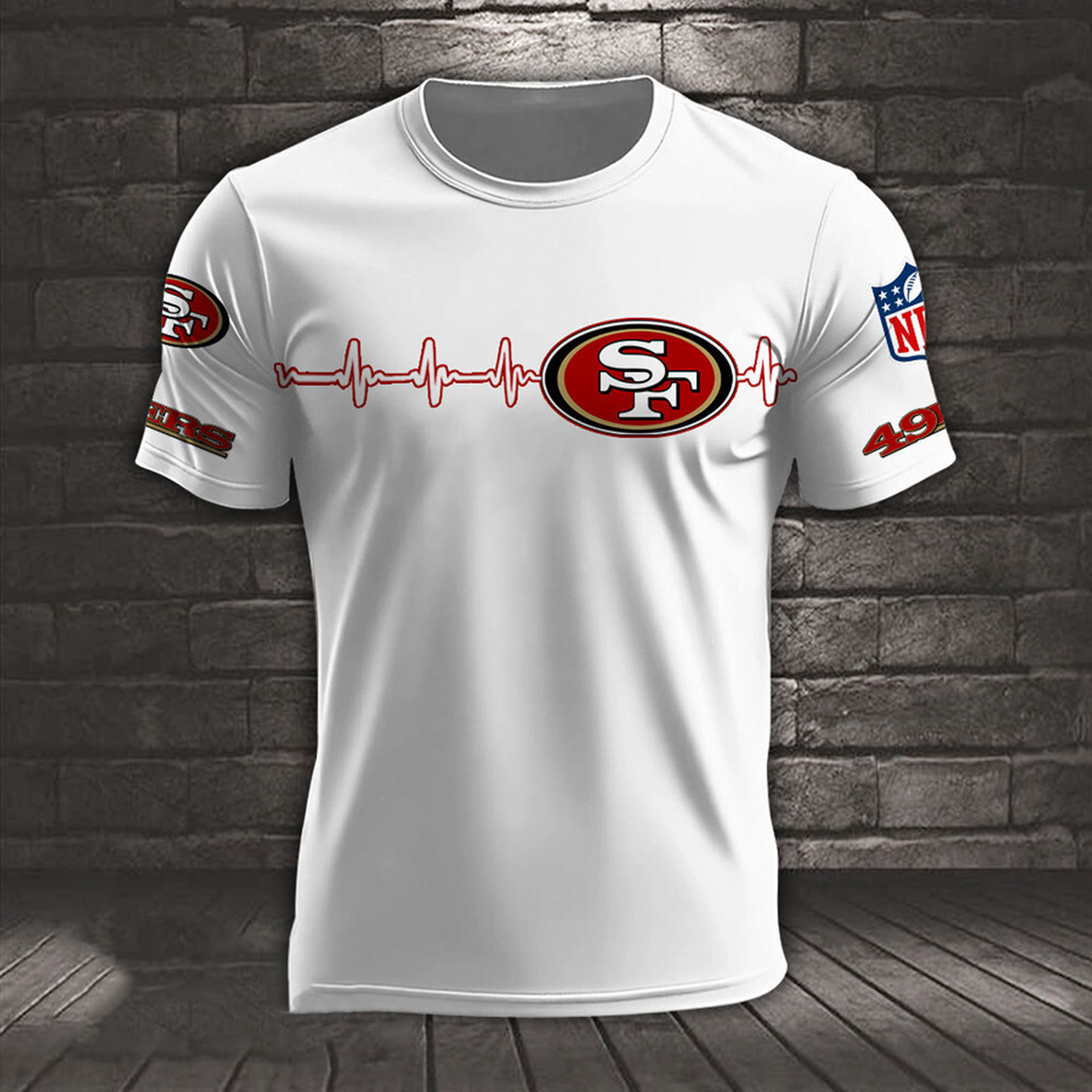 SF x NFL Heart Rate Map Special 3D Shirt DatND ThuongNH