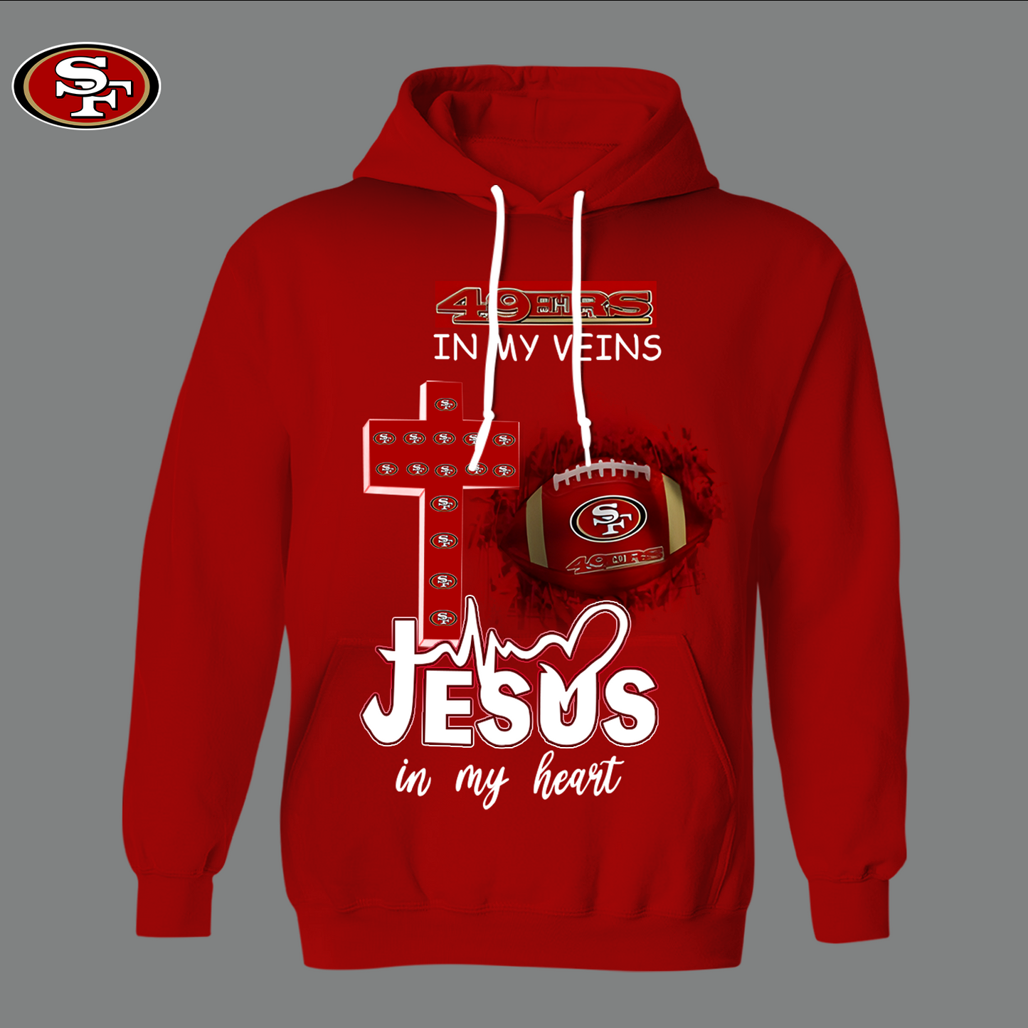 SF49  - Jesus In My Heart Shirt DDT HLPHUONG