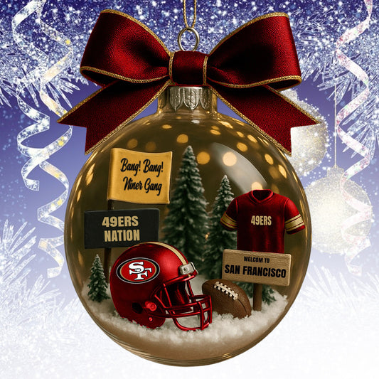 SF49  NFL Acrylic Ball Ornament - Best Gift For Fans DDT CTND
