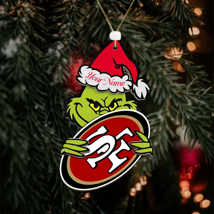 SF49 NFL x Grin Christmas Ornament DDT HLP