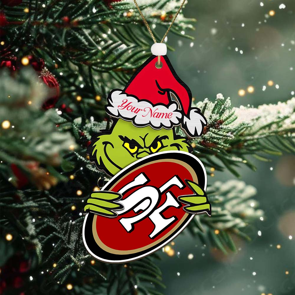 SF49 NFL x Grin Christmas Ornament DDT HLP