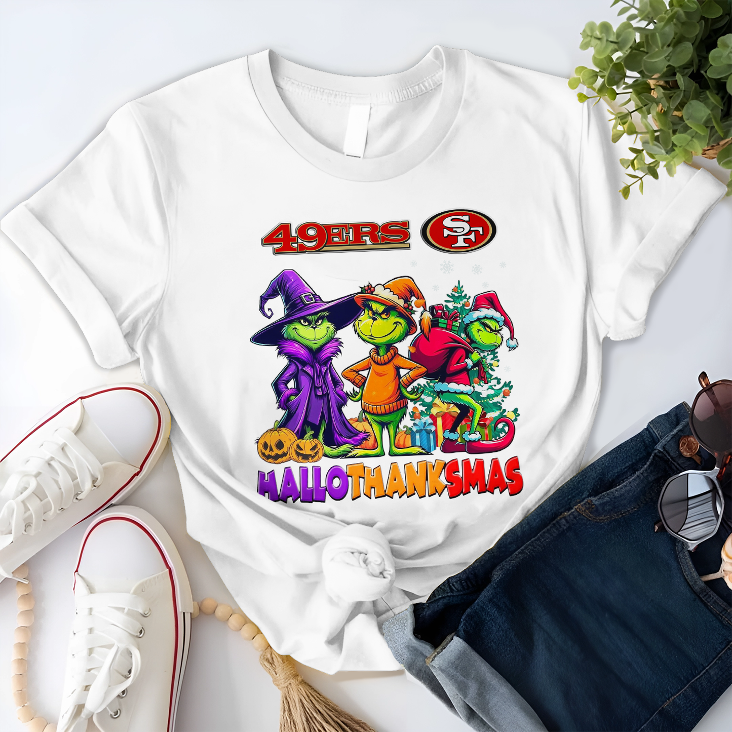 SF49 NFL x Hallothanksmas Shirt DDT NTL