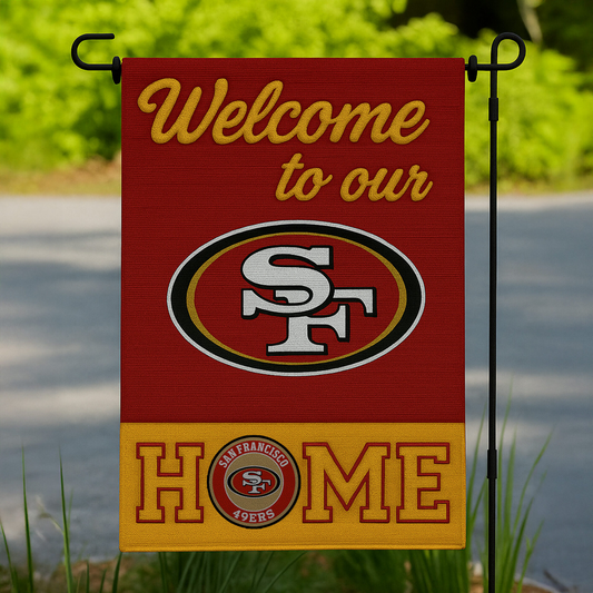 SF49 Premium NFL Welcome Home Flag DDT NTL