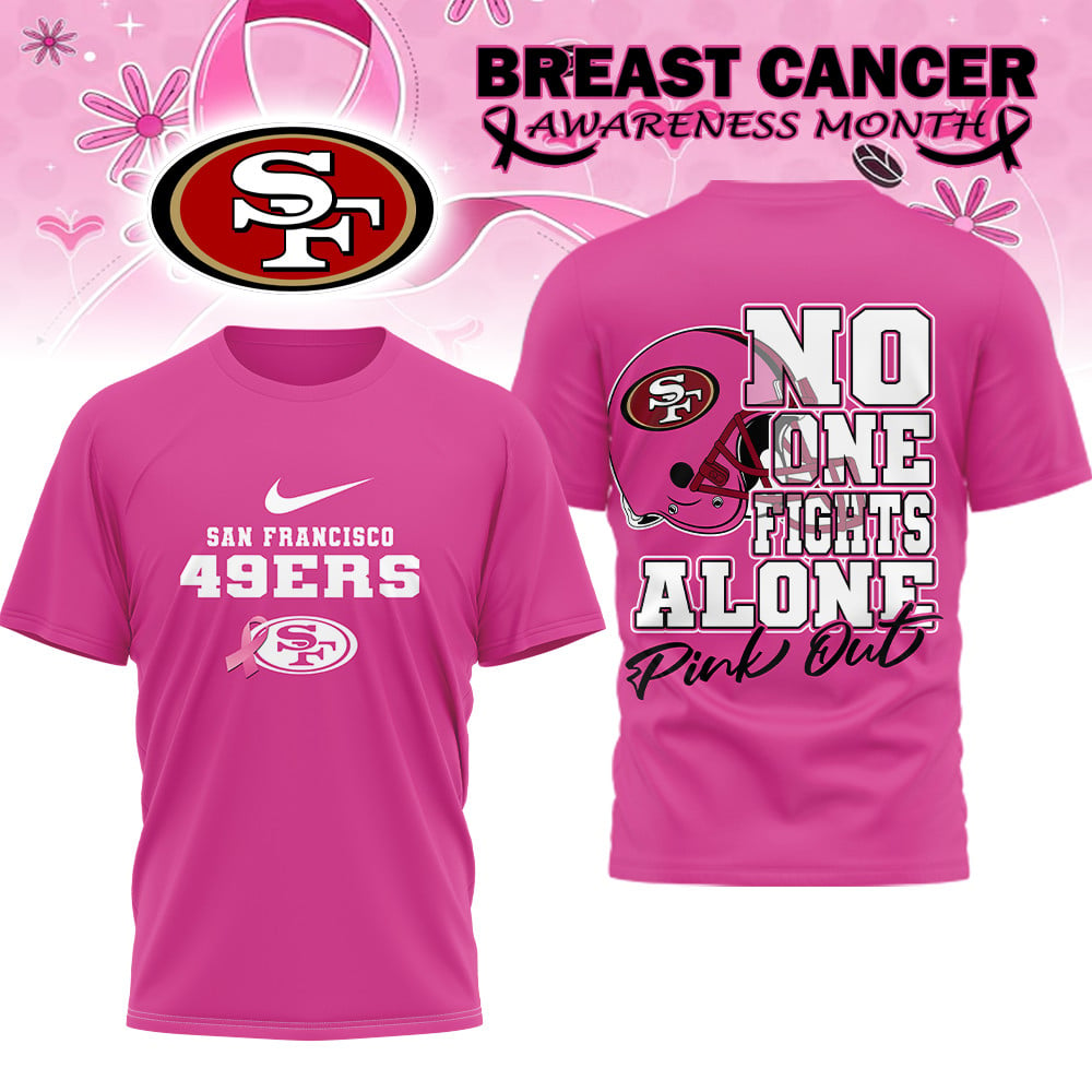 SF49 x NFL Premium Breast Cancer October Shirt DDT NTL