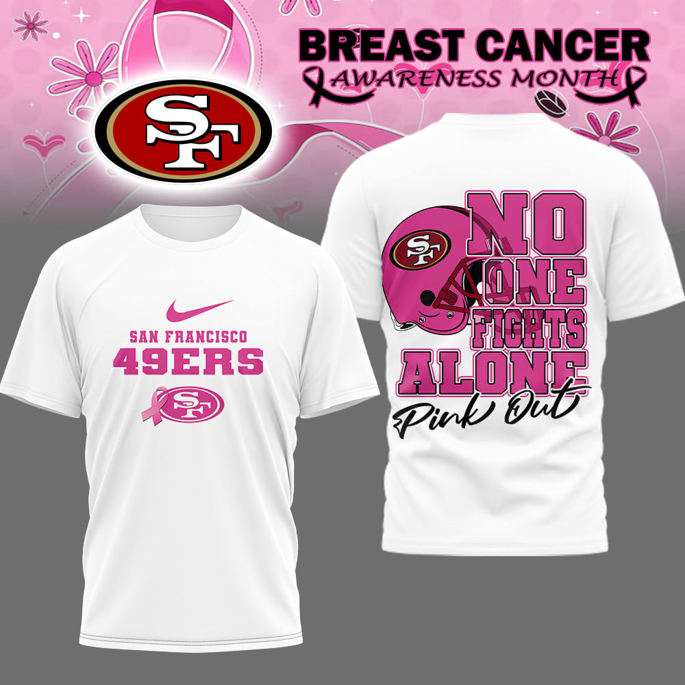 SF49 x NFL Premium Breast Cancer October Shirt DDT NTL