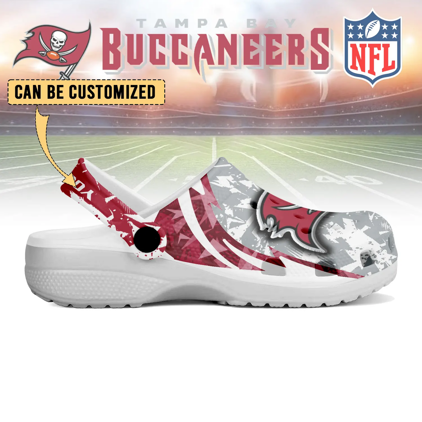 TB  x NFL Crocs Crocband Clogs Shoes DatND DVT