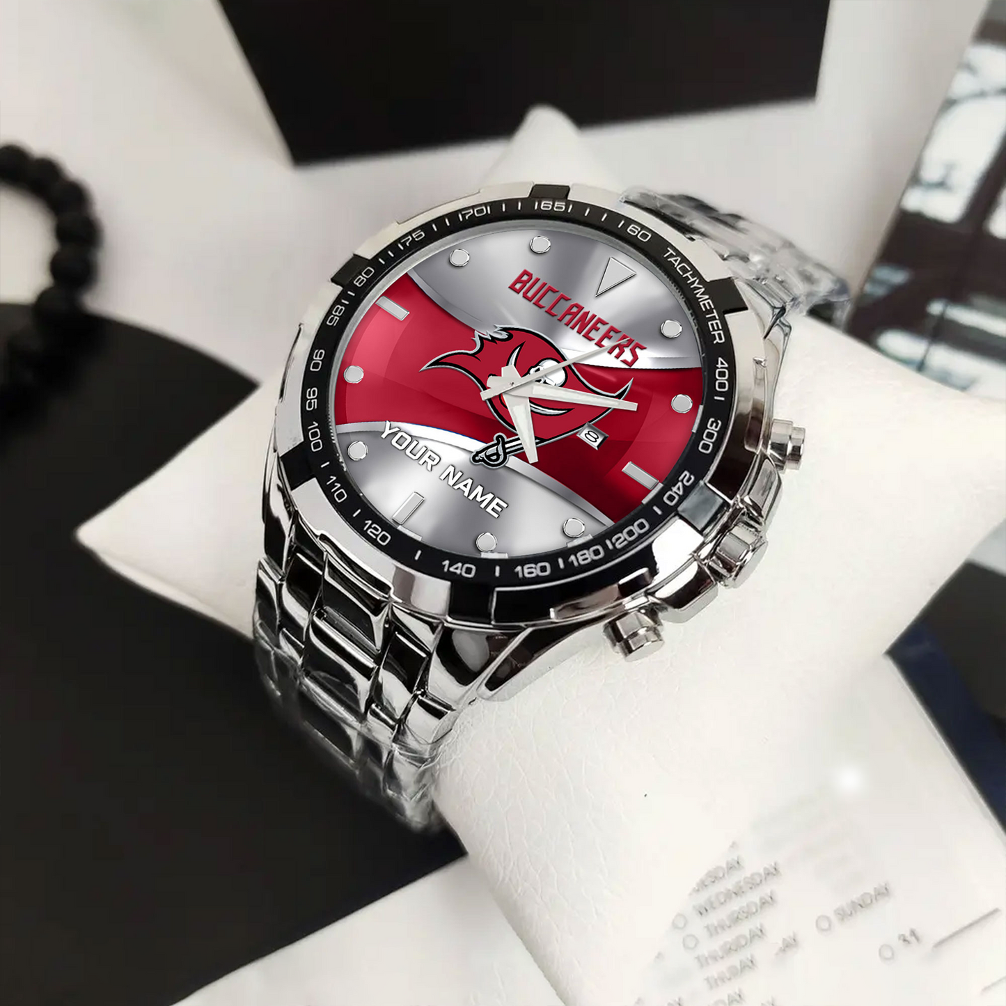 TB x NFL Alloy Men Quartz Watch - Custom Name DATND TANTD