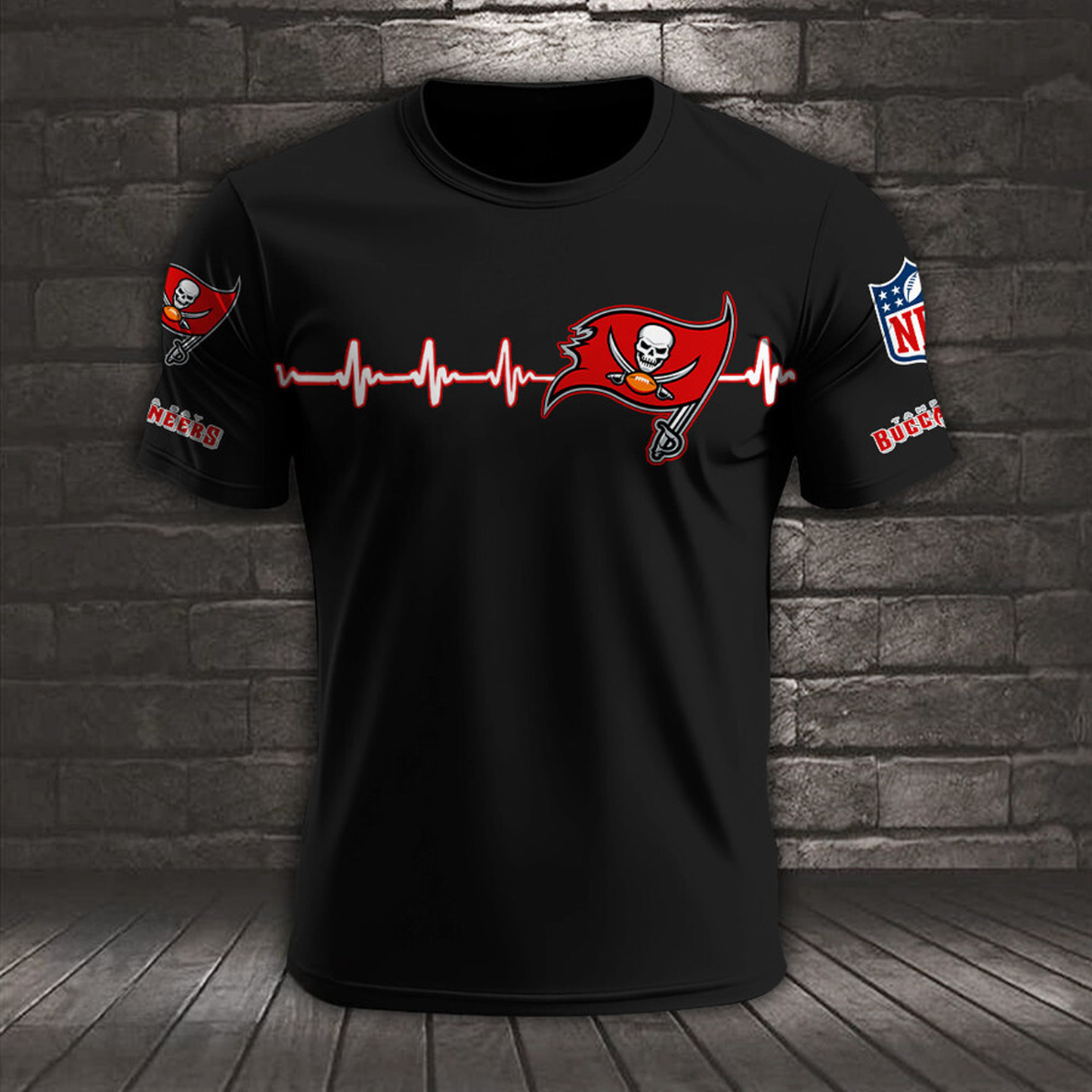 TB x NFL Heart Rate Map Special 3D Shirt DatND ThuongNH