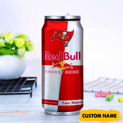 TB x NFL Mix RedB Drink Can Tumbler Custom Any Name DATND TANTD