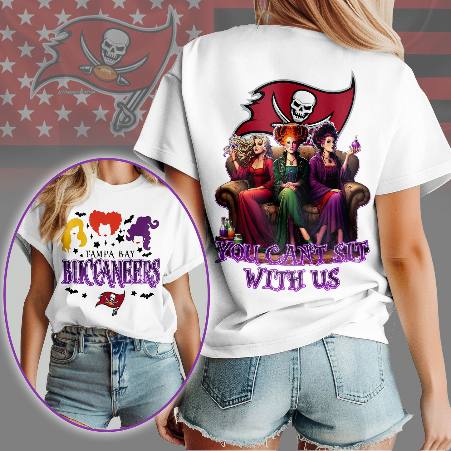 TBB Premium NFL You Can't Sit With Us 3D T-shirt DDT NTL
