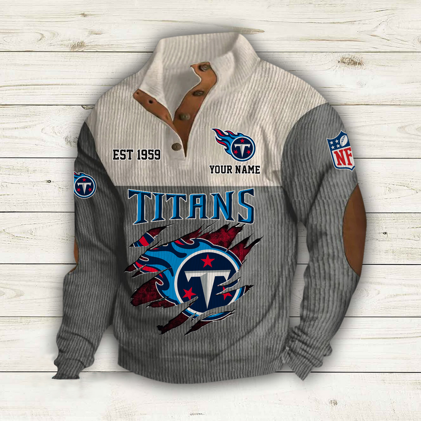 TEN x NFL Custom Name Sport Sweatshirt DatND DVT