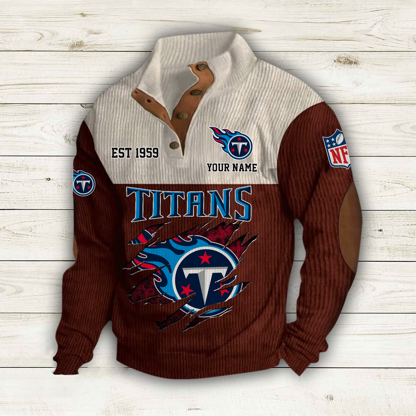 TEN x NFL Custom Name Sport Sweatshirt DatND DVT