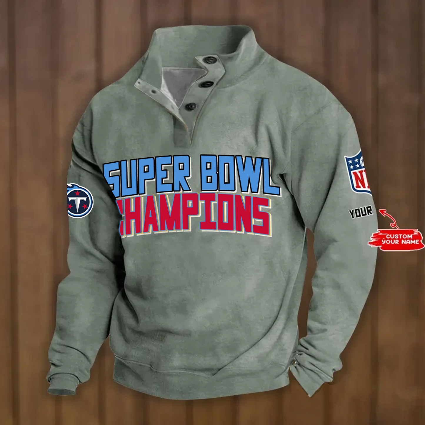 TEN x NFL Double Breasted Stand Collar Hoodies DATND TANTD