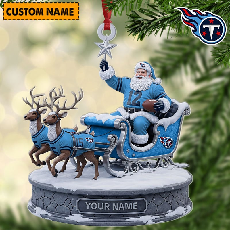 TT NFL Personalized Christmas Ornament Gift For Family DDTNTL