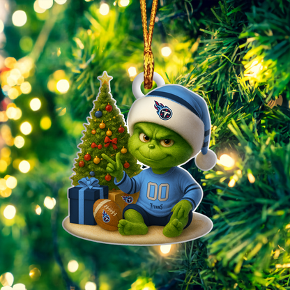 TT NFL x Grinch Premium Ornament DDT NTL