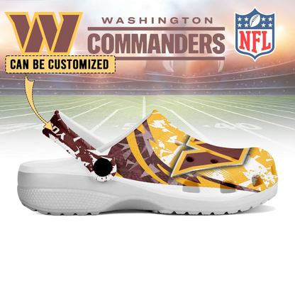 WAS  x NFL Crocs Crocband Clogs Shoes DatND DVT