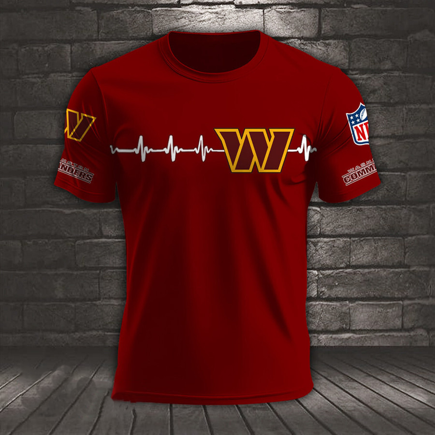 WAS x NFL Heart Rate Map Special 3D Shirt DatND ThuongNH