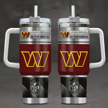 WC x NFL Stainless Steel Tumbler With Handle DDT HLPHUONG